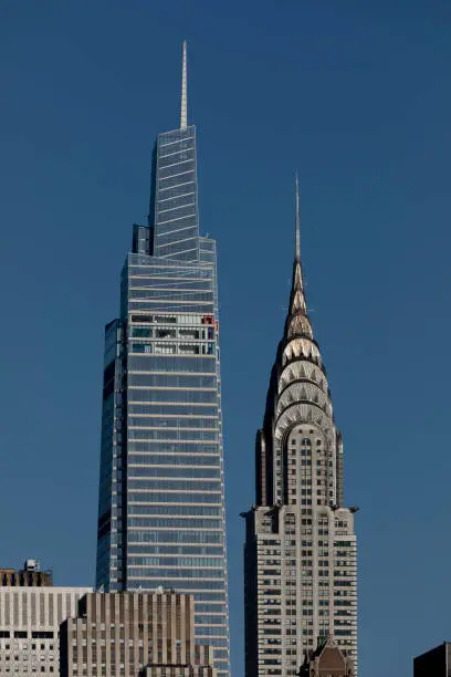 One Vanderbilt and Chrysler Building skyscrapers in New York City.