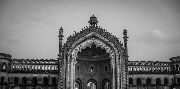 Rumi Darwaza also known as Turkish gate In Lucknow is an an ancient Awadhi architecture fort in India