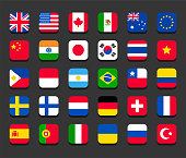 30 Country flag icons