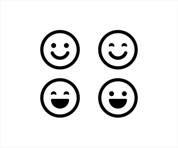stockillustraties, clipart, cartoons en iconen met smiling emoticon face icon symbol vector stock illustration
anthropomorphic smiley face, smiling, icon, happiness, vector - lachen
