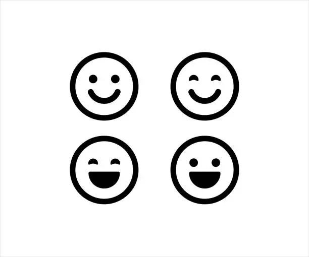 Vector illustration of Smiling Emoticon Face Icon Symbol Vector stock illustration
Anthropomorphic Smiley Face, Smiling, Icon, Happiness, Vector