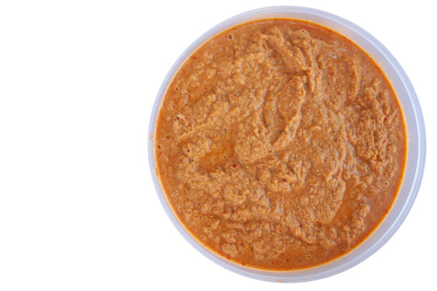 istock Curry is Thai cooking ingredients in plastic box isolated on white background included clipping path. 1392044338