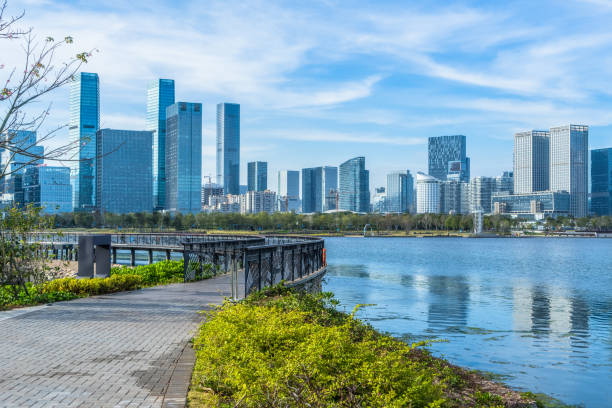 istock shenzhen talent park with city skyline 1392045129