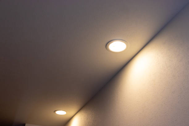 istock Ceiling downlight to illuminate the aisle 1392047885