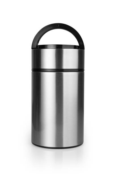 istock Aluminum thermos isolated on white background 1392053170