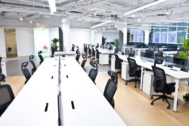 istock Modern office room interior stock photo 1392070676