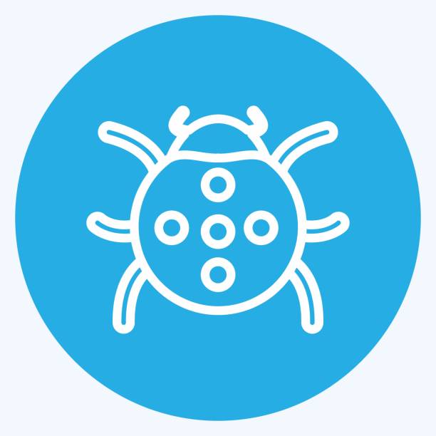 Icon Bug. suitable for Spring symbol. blue eyes style. simple design editable. design template vector. simple symbol illustration Icon Bug. suitable for Spring symbol. blue eyes style. simple design editable. design template vector. simple symbol illustration agent nasty stock illustrations