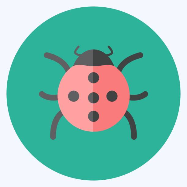 Icon Bug. suitable for Spring symbol. flat style. simple design editable. design template vector. simple symbol illustration Icon Bug. suitable for Spring symbol. flat style. simple design editable. design template vector. simple symbol illustration agent nasty stock illustrations