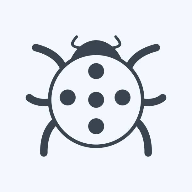 Icon Bug. suitable for Spring symbol. glyph style. simple design editable. design template vector. simple symbol illustration Icon Bug. suitable for Spring symbol. glyph style. simple design editable. design template vector. simple symbol illustration agent nasty stock illustrations