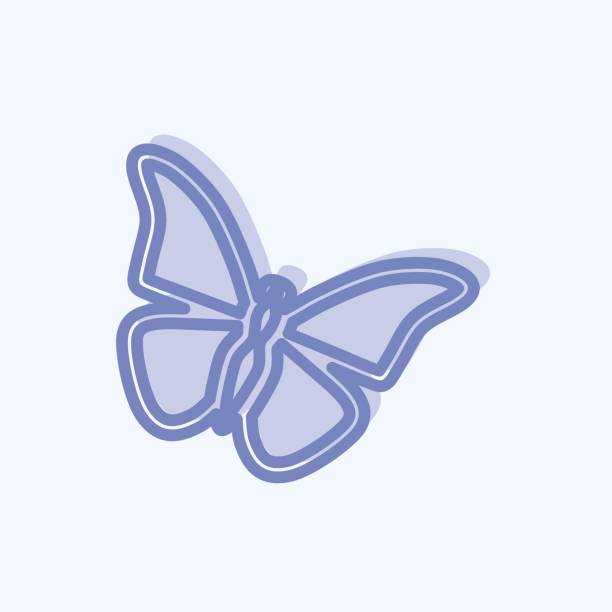 istock Icon Butterfly 3. suitable for Animal symbol. two tone style. simple design editable. design template vector. simple symbol illustration 1392082821