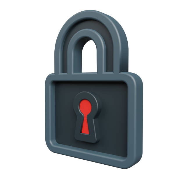 istock closed lock right side view 3d icons render illustration 1392083022