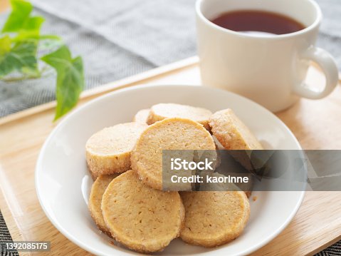 istock Nut butter cookies on a plate 1392085175