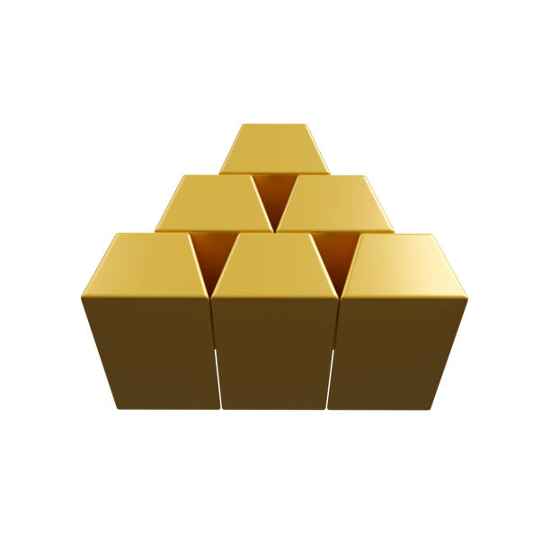 istock pyramid of gold bars bottom view 3d icons render illustration 1392086989