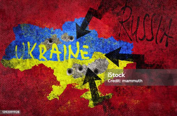 Russian Military Invasion Of Ukraine Stock Photo - Download Image Now - Ukraine, War, Ukrainian Culture