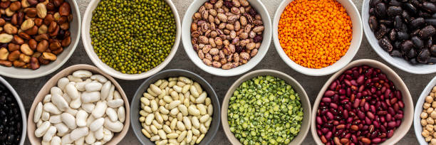 istock Different types of legumes in bowls 1392093530