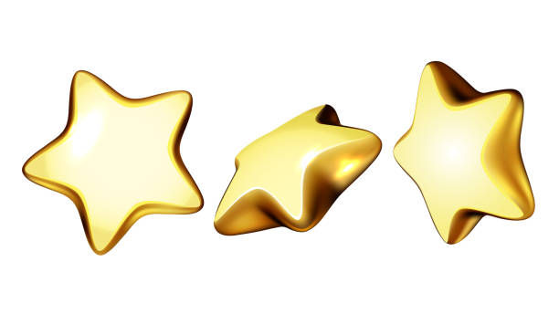 istock Golden Stars Product Or Service Review Set Vector 1392094431