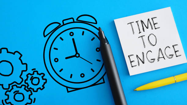 istock Time to engage is shown on the photo using the text 1392095772
