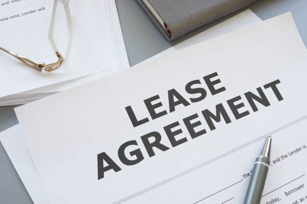 istock Lease agreement is shown on the photo using the text 1392096585