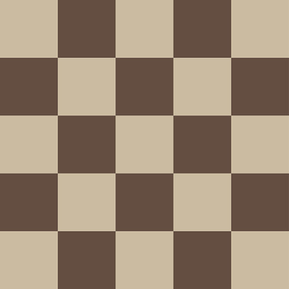 Checkered Pattern Brown And Beige