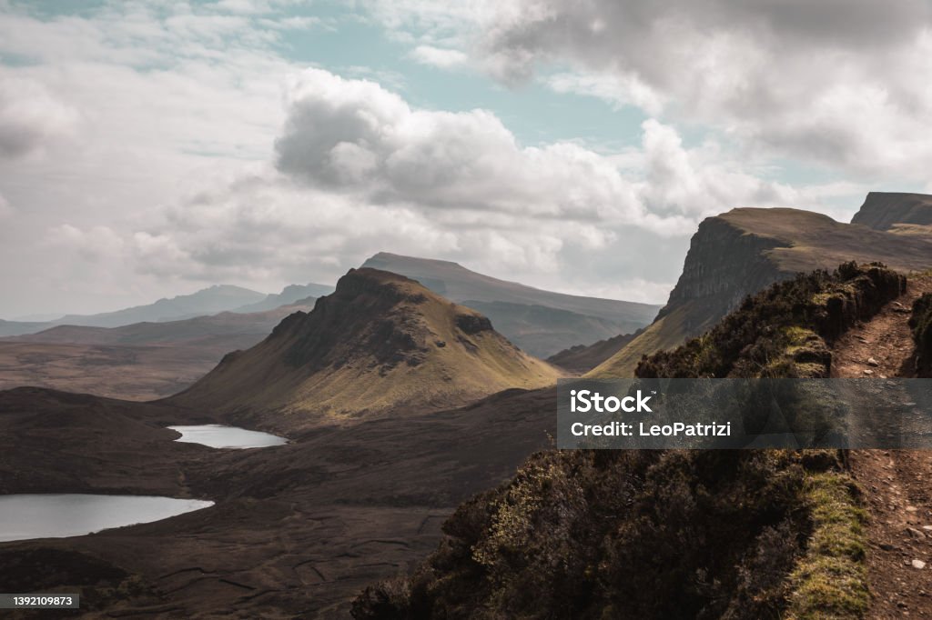 Quiraing, Isle of Skye, Scotland Beauty In Nature Stock Photo