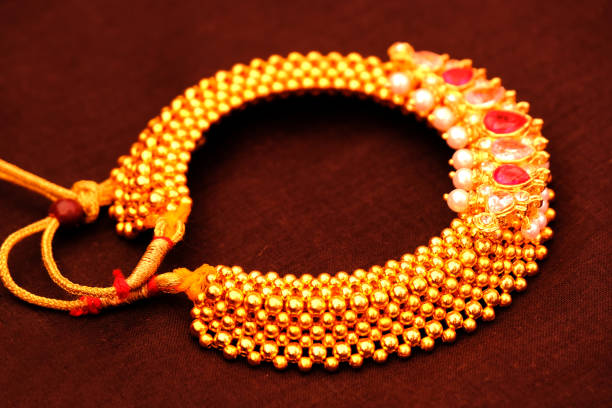 istock Indian Traditional Gold Jewellery. 1392110675