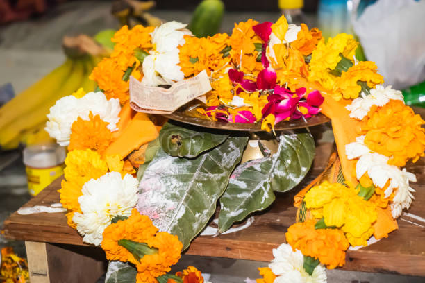 istock religious ritual pray of holy god with blurred background at evening 1392112468