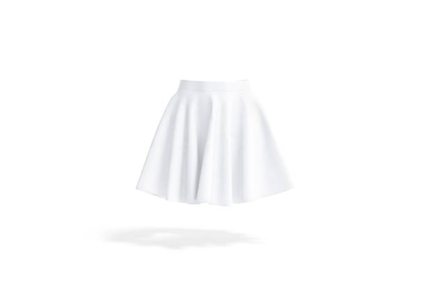 istock Blank white women mini skirt mockup, front view 1392115983