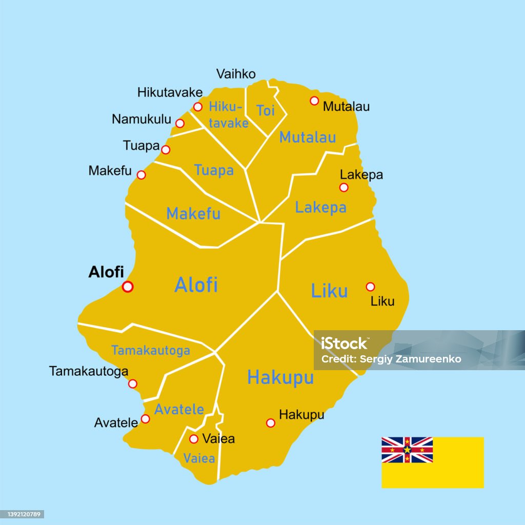 Neui Map Niue Map Stock Illustration - Download Image Now - Cartography ...