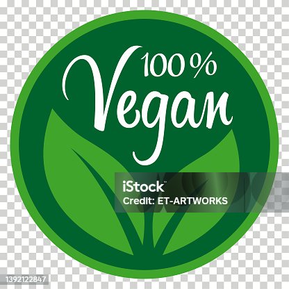 istock Green Vegan Logo 1392122847