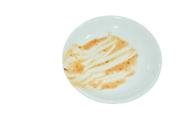 istock food stain left after eat on dish in white background 1392127559