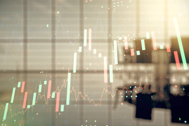 istock Double exposure of virtual creative financial diagram on a modern boardroom background, banking and accounting concept 1392130870