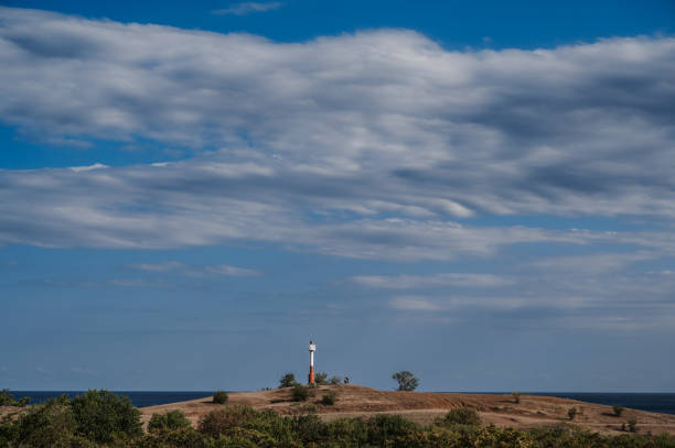 istock white and red lighthouse on a mountaintop above the Black Sea 1392131126
