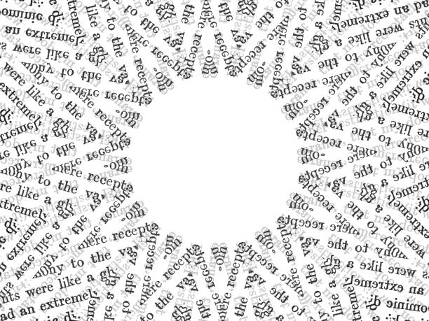 stockillustraties, clipart, cartoons en iconen met scrambled words abstract text illustration - eén woord