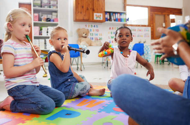 istock Shot of children learning about musical instruments in class 1392136699