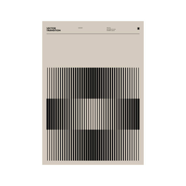 スイスのポスターデザイングラフィックスは、ヘルベチカタイポグラフィの美学と幾何学的なフォームで作られた - modern art点のイラスト素材／クリップアート素材／マンガ素材／アイコン素材