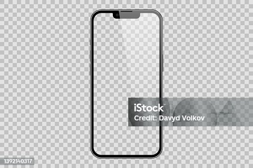 istock Realistic mobile phone mockup, app template. Isolated stock illustration 1392140317