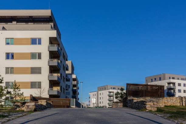istock modern architecture residential building condominium appartments blue sky 1392140429