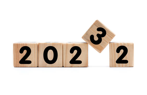 istock New Year 2023 and Old 2022 with toy blocks isolated 1392140751