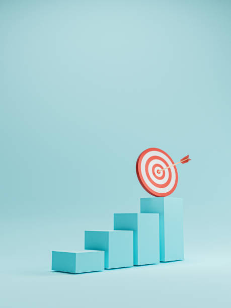 istock Dartboard with arrow on increasing bar graph for enhance setup business objective target and goal concept by 3d render. 1392145126