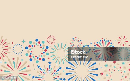 istock Fireworks Celebration Background 1392145359
