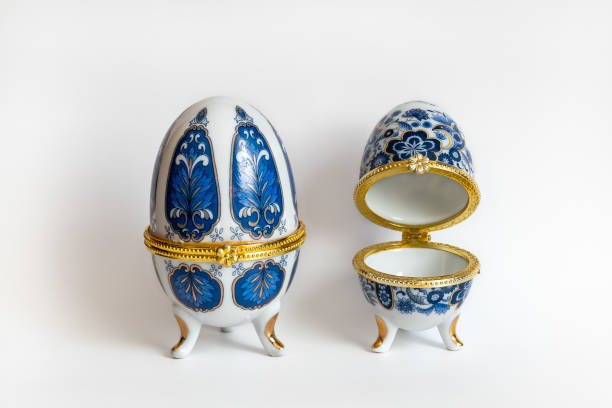 istock Two Faberge egg jewelry boxes 1392145651