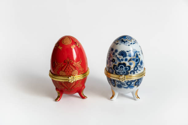 istock Two Faberge egg jewelry boxes 1392145652