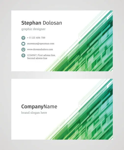 Vector illustration of Business Card Template Modern Creative and Clean Corporate Design