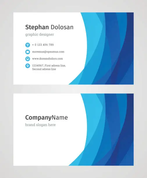 Vector illustration of Business Card Template Modern Creative and Clean Corporate Design