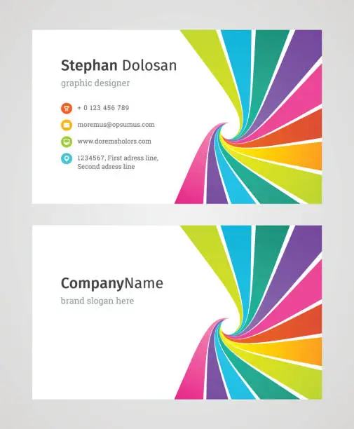 Vector illustration of Business Card Template Modern Creative and Clean Corporate Design