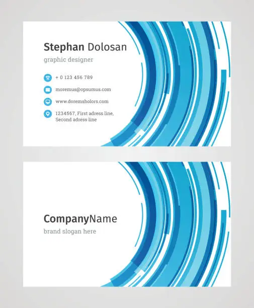 Vector illustration of Business Card Template Modern Creative and Clean Corporate Design