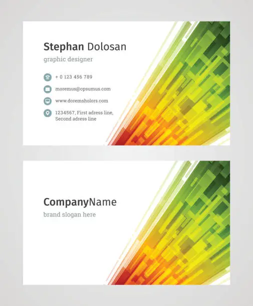 Vector illustration of Business Card Template Modern Creative and Clean Corporate Design
