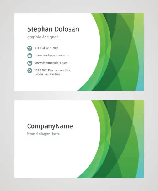 Vector illustration of Business Card Template Modern Creative and Clean Corporate Design