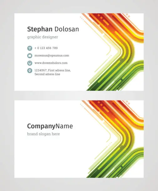 Vector illustration of Business Card Template Modern Creative and Clean Corporate Design