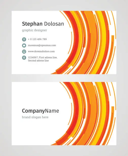 Vector illustration of Business Card Template Modern Creative and Clean Corporate Design